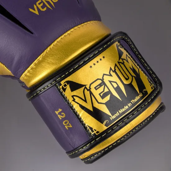 Боксерские перчатки Venum Giant 3.0 Boxing Gloves Dark Purple/Gold-10