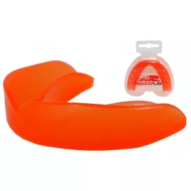 Капа боксерская PowerPlay 3305 SR оранжевая-взрослая