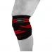 Бинти для колін PowerPlay 2509 чорно-червоні