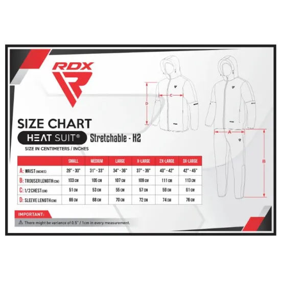 Костюм для схуднення з капюшоном RDX H2 Black М