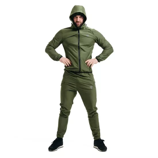 Костюм для похудения с капюшоном RDX H2 Green М