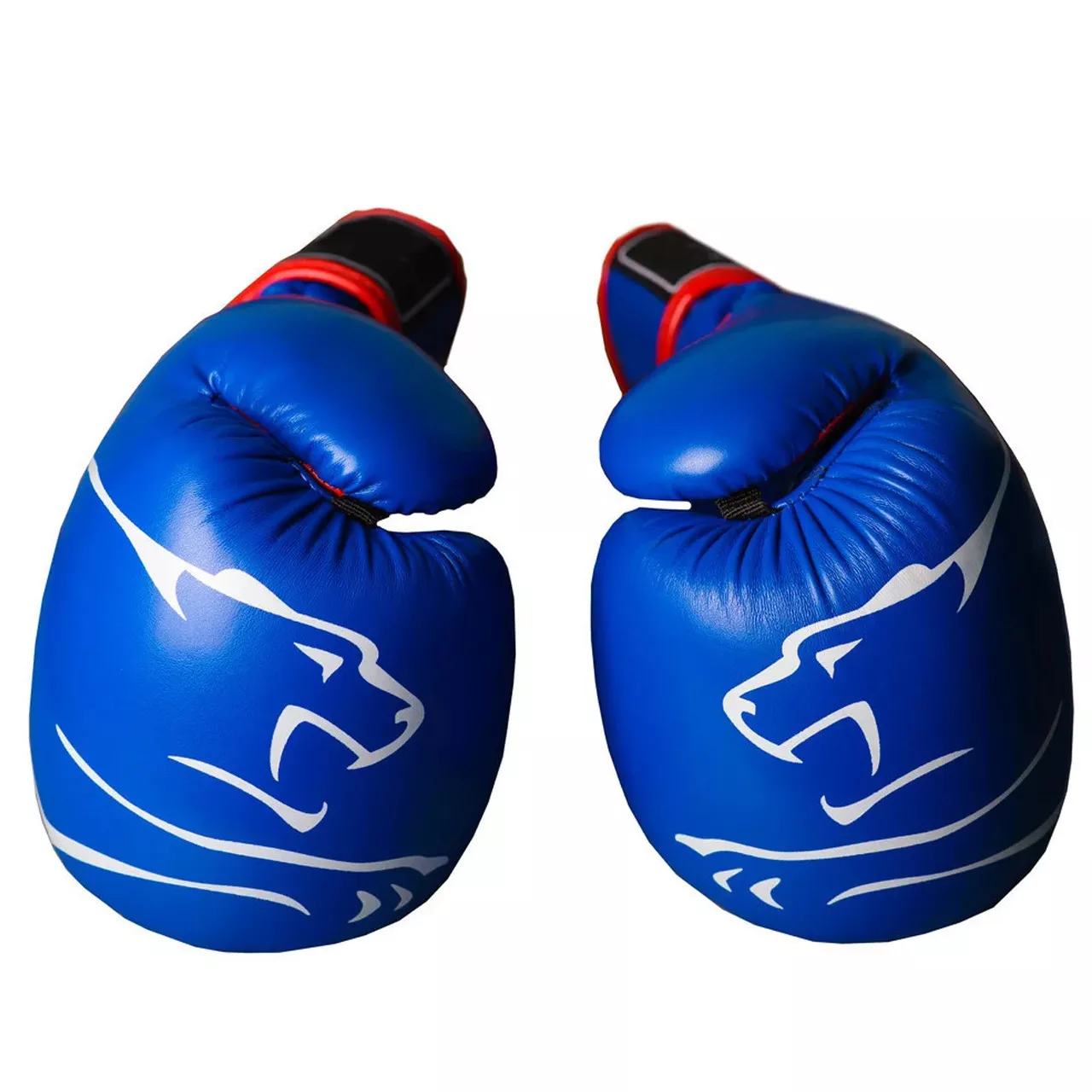 Боксерские перчатки PowerPlay 3018 синие 8 унций
