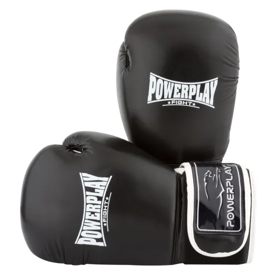 Боксерські рукавички PowerPlay 3019 чорні 8 унцій