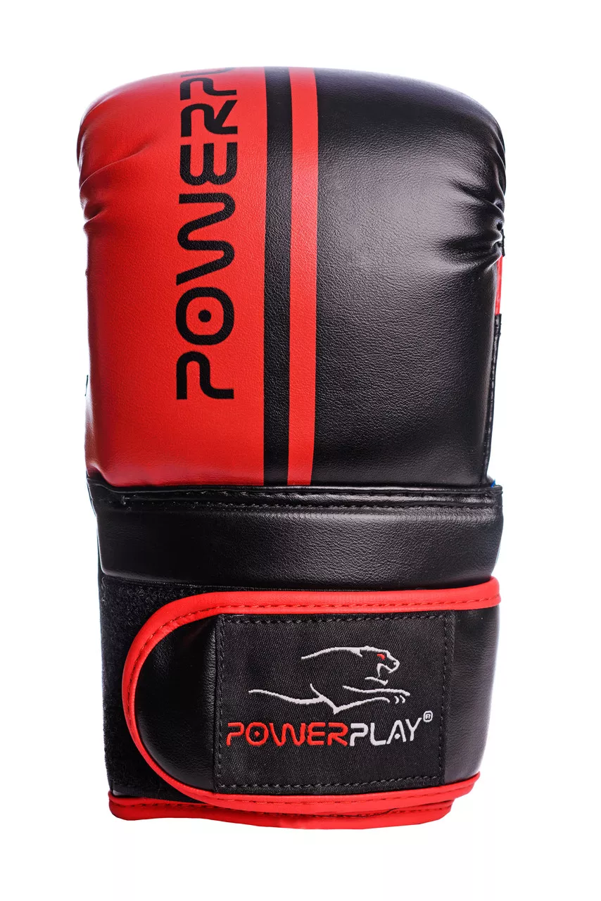 Снарядні рукавички PowerPlay 3025 чорно-червоні S