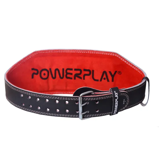 Пояс для важкої атлетики PowerPlay 5053 чорно-червоний XS