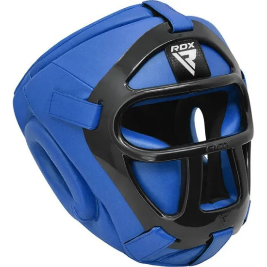 Боксерський шолом RDX T1 Grill Full Blue M