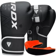 Боксерские перчатки RDX F6 Kara Matte White 14 унций (капа в комплекті)