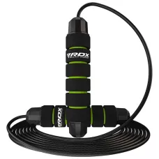 Скакалка швидкісна RDX SKIPPING ROPE STEEL COATED CABLE W1 Green-290см
