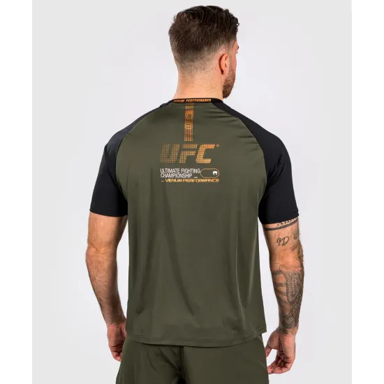 Футболка Venum UFC Adrenaline Fight Week Men’s Dry-tech Khaki/Bronze-S