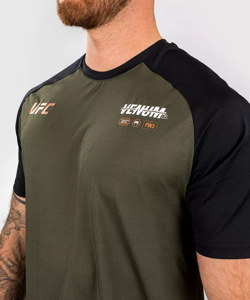 Футболка Venum UFC Adrenaline Fight Week Men’s Dry-tech Khaki/Bronze-S