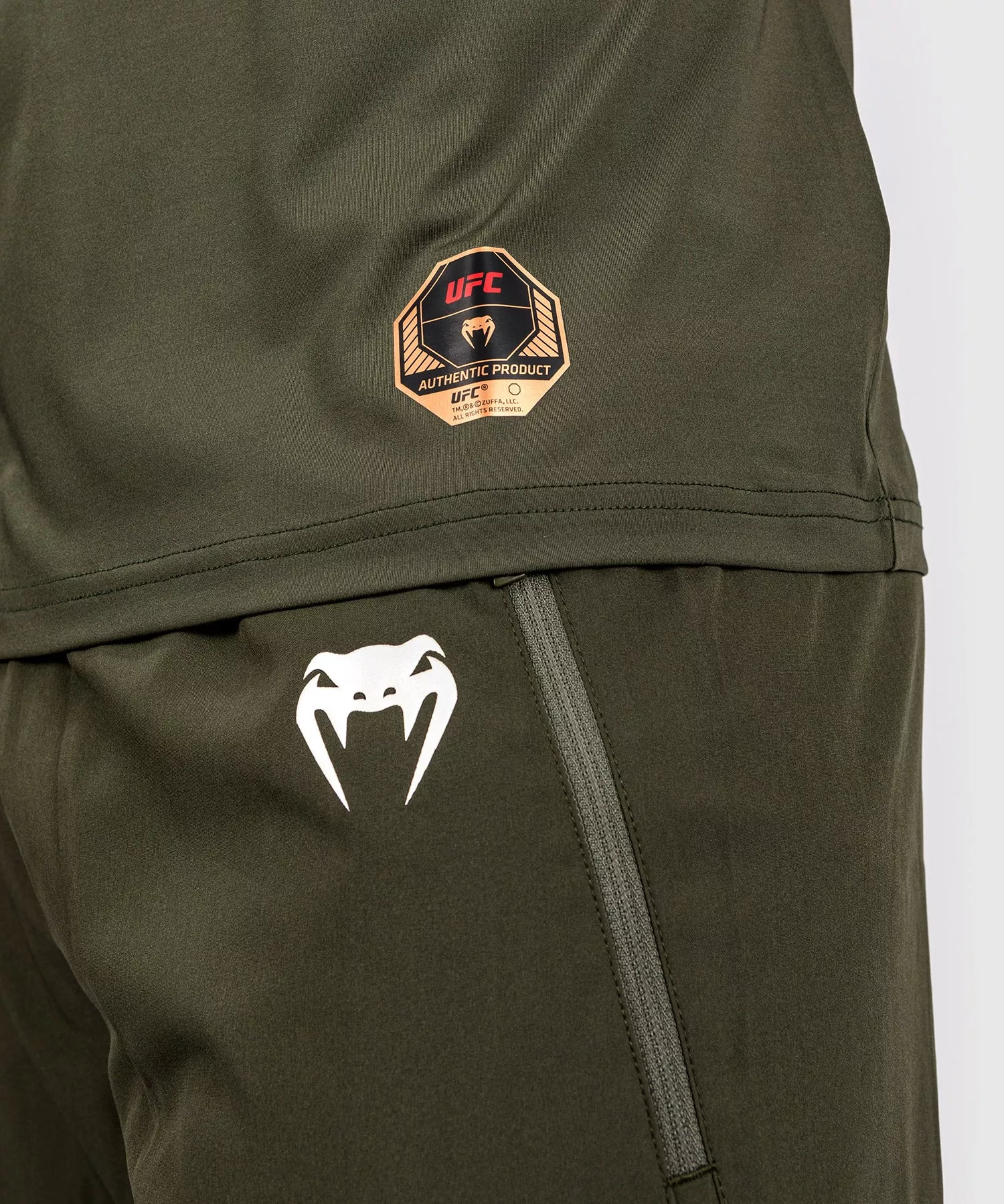 Футболка Venum UFC Adrenaline Fight Week Men’s Dry-tech Khaki/Bronze-S