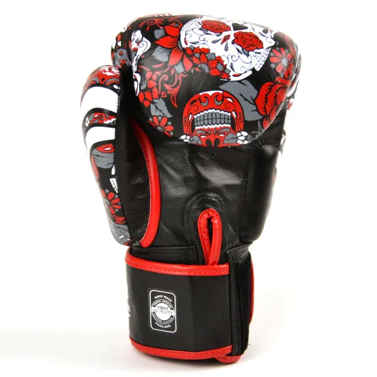 Боксерські рукавиці Twins FBGVL3-53 Skull Red 10 унцій