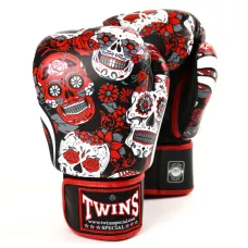 Боксерські рукавиці Twins FBGVL3-53 Skull Red 10 унцій