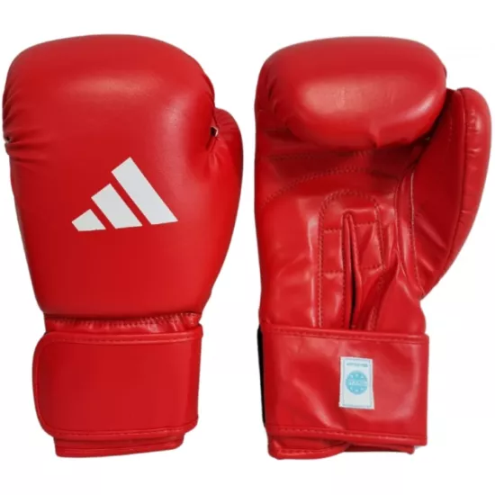 Перчатки Adidas с лицензией Wako для бокса и кикбоксинга Красный 10 унций