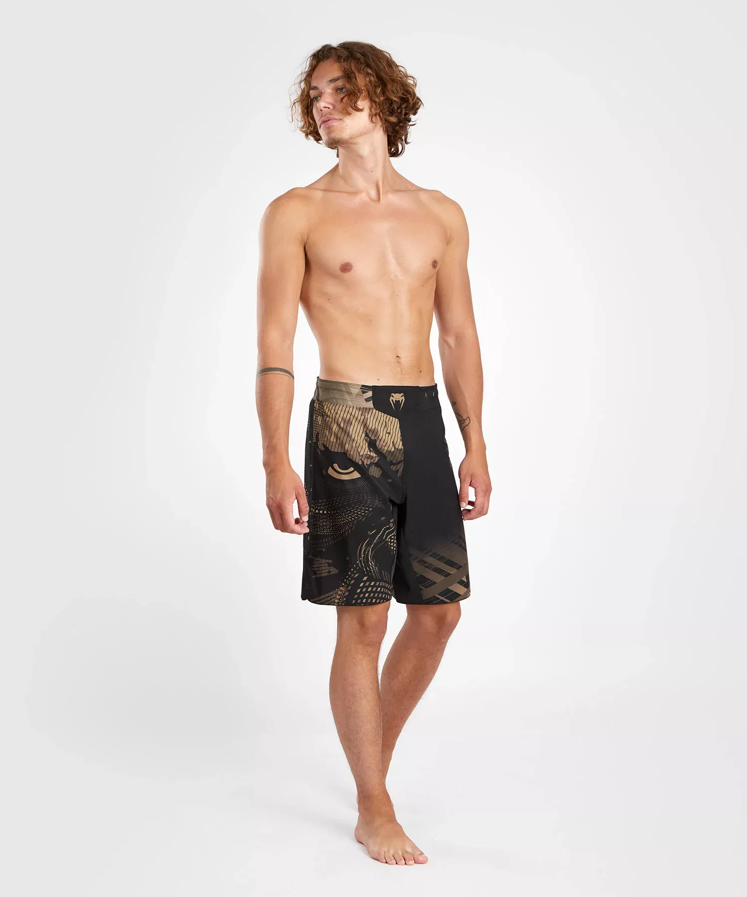 Шорты для ММА Venum Gorilla Jungle Fightshort Black/Sand-S