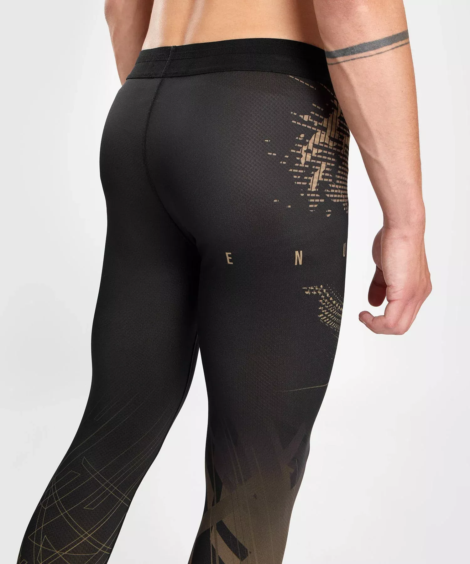 Компресійні штани Venum Gorilla Jungle Spats Black/Sand-S