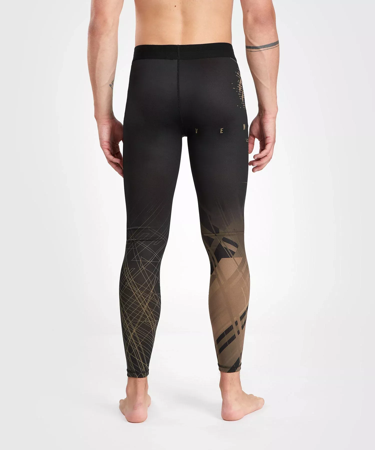 Компресійні штани Venum Gorilla Jungle Spats Black/Sand-S