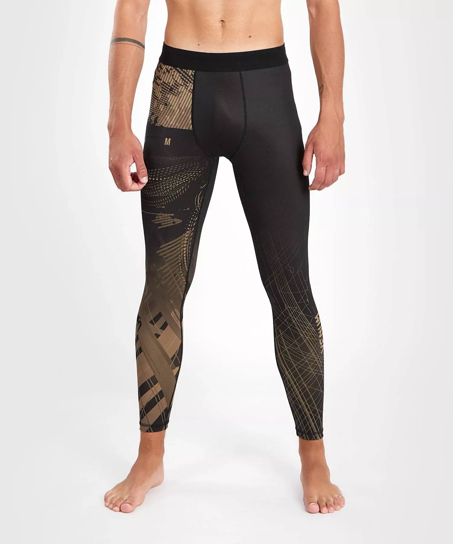 Компресійні штани Venum Gorilla Jungle Spats Black/Sand-S