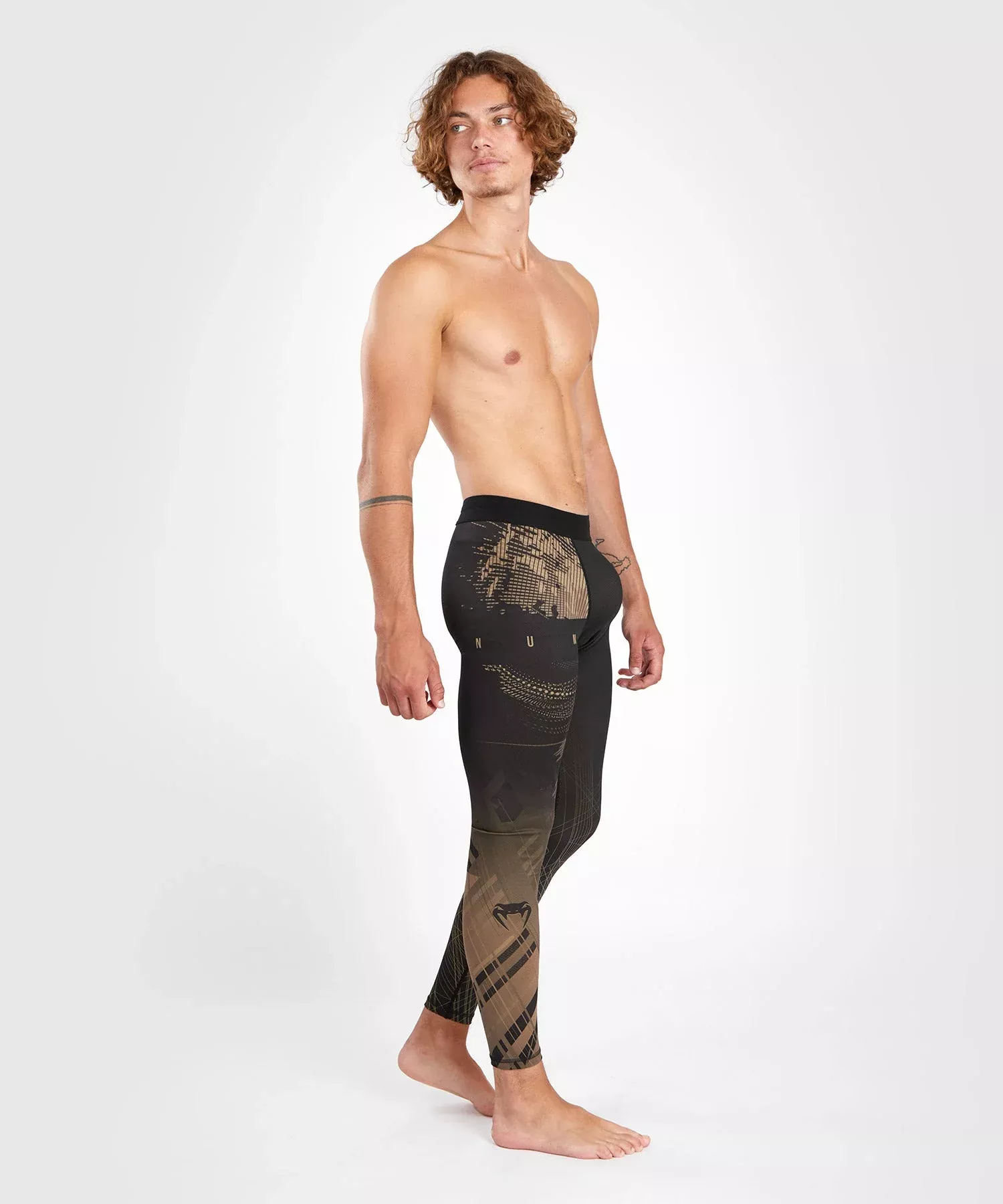 Компресійні штани Venum Gorilla Jungle Spats Black/Sand-S