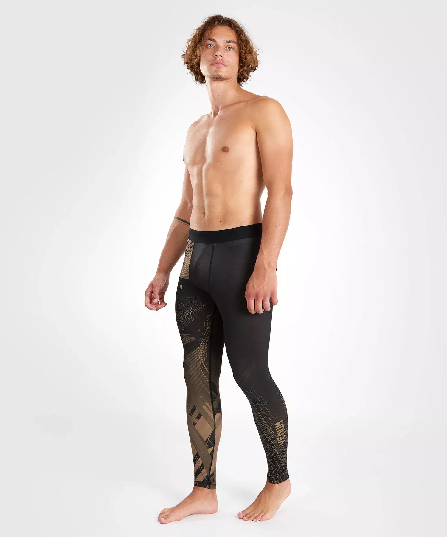 Компресійні штани Venum Gorilla Jungle Spats Black/Sand-S