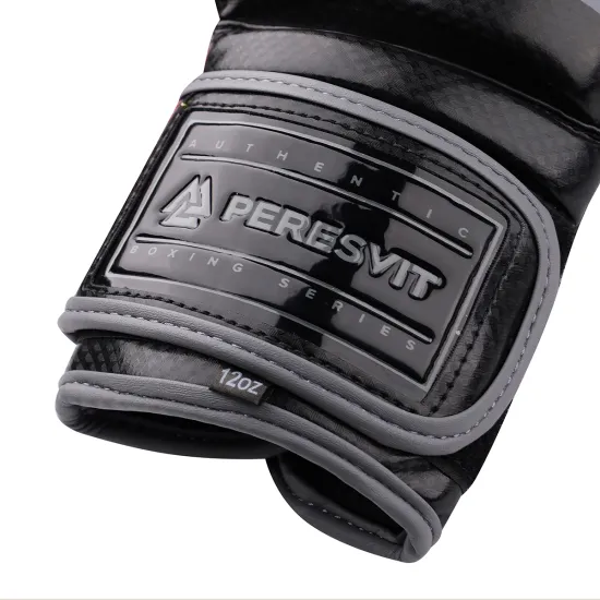 Боксерские перчатки Peresvit Core Boxing Gloves Black Grey 10 унций