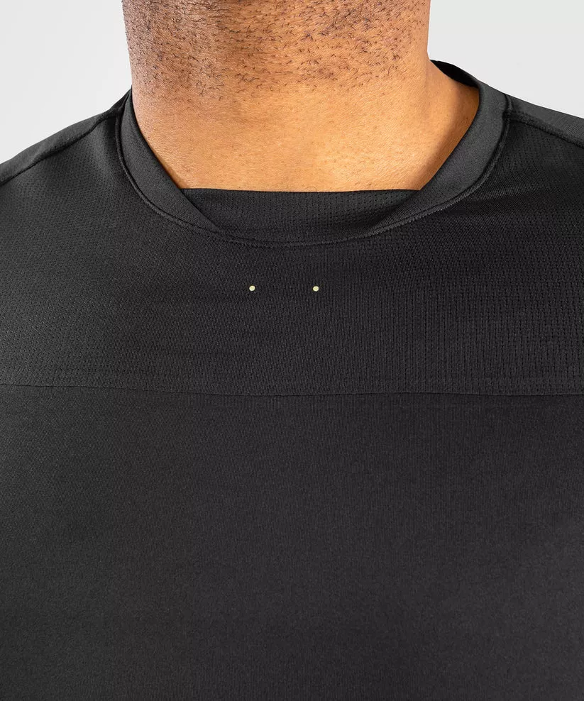Футболка Venum Fusion 2.0 Men Dry Tech T-Shirt Black/Yellow-S