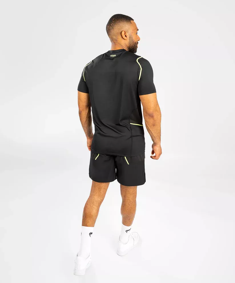 Футболка Venum Fusion 2.0 Men Dry Tech T-Shirt Black/Yellow-S