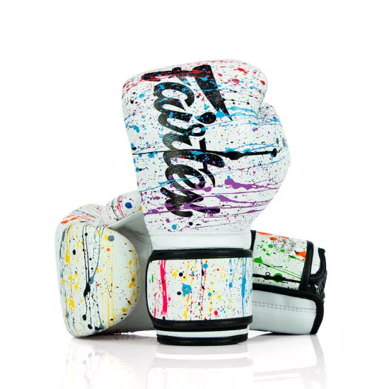 Перчатки для бокса Fairtex BGV14 White Painter-12 унций