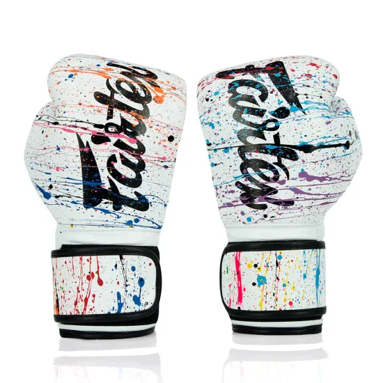 Перчатки для бокса Fairtex BGV14 White Painter-12 унций