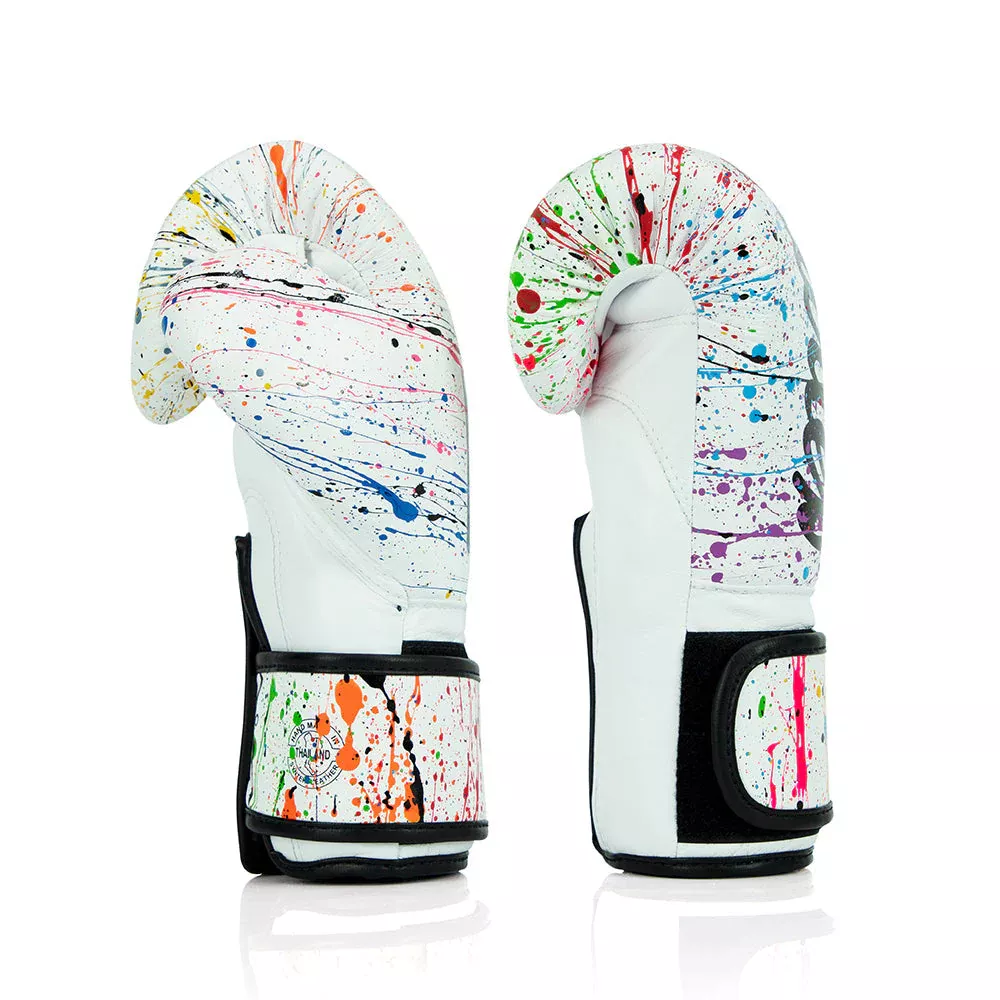 Рукавиці для боксу Fairtex BGV14 White Painter-12 унцій