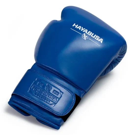 Боксерські рукавички Hayabusa Pro Boxing Gloves Blue-12 унцій