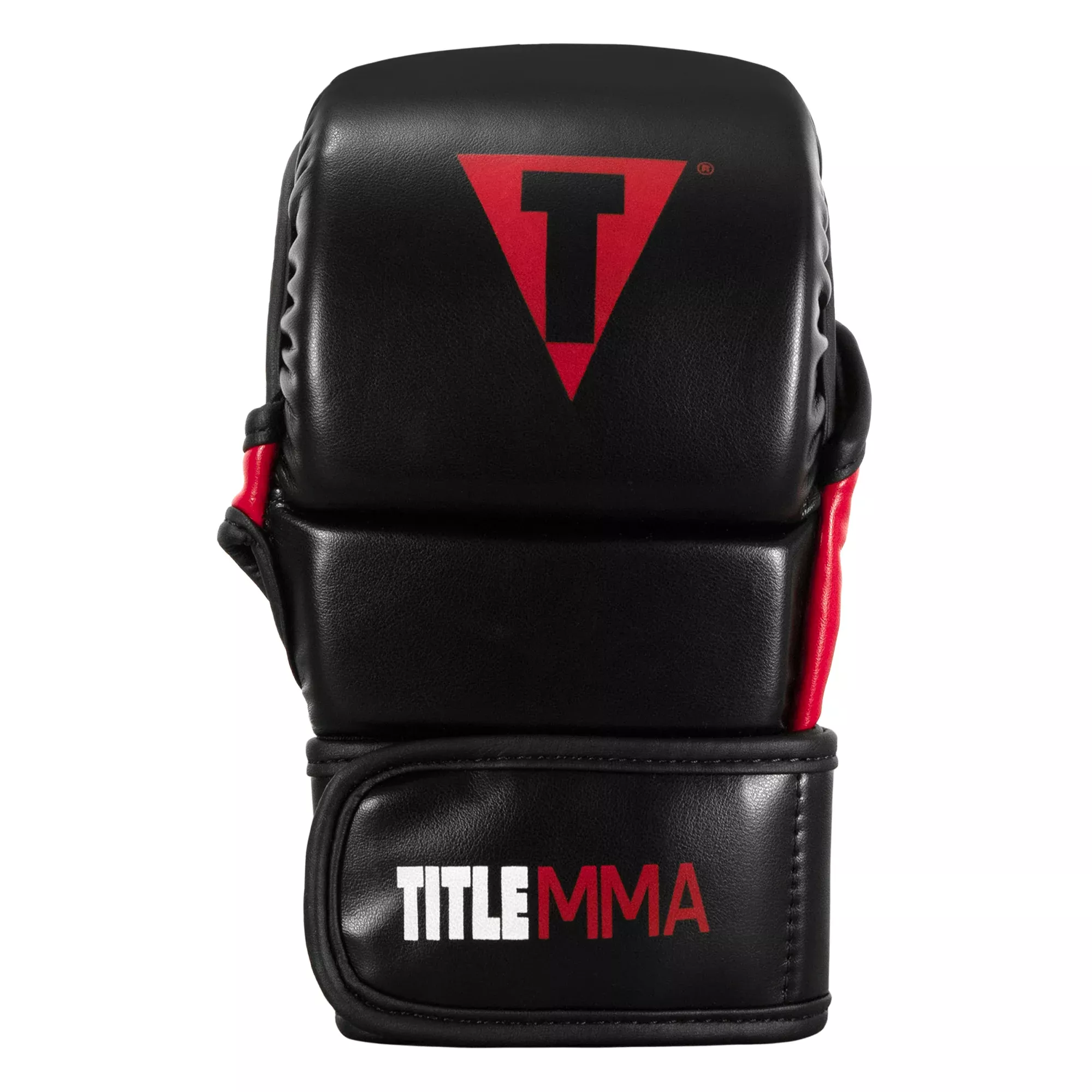 Рукавички TITLE MMA Sparring Gloves Black/Red-S/M