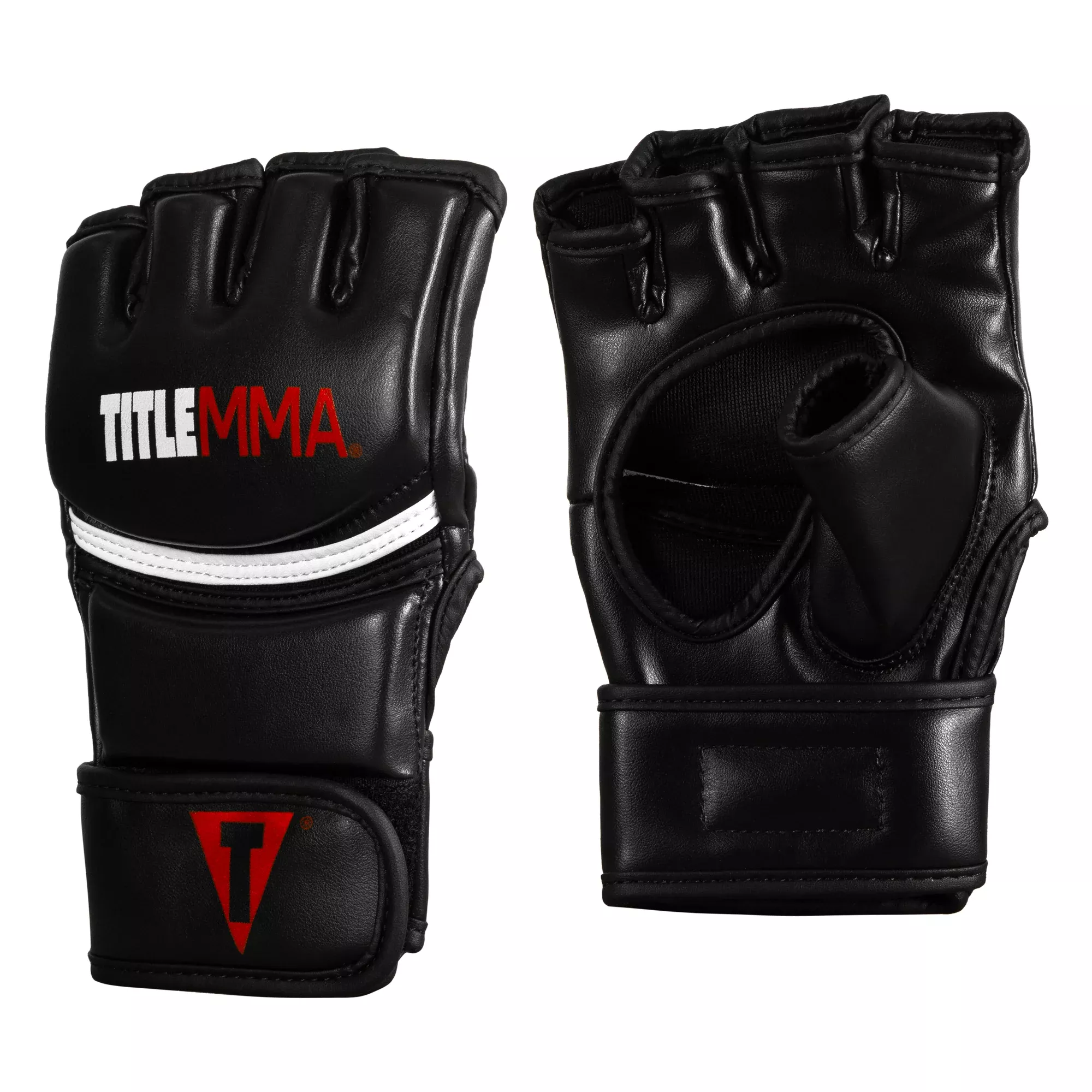 Рукавички TITLE MMA Grappler Training Gloves Black/White-S/M