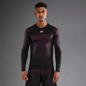 Рашгард Venum G-Fit Air Men's Long Sleeve Rashguard Deep Black/Fire Red-S