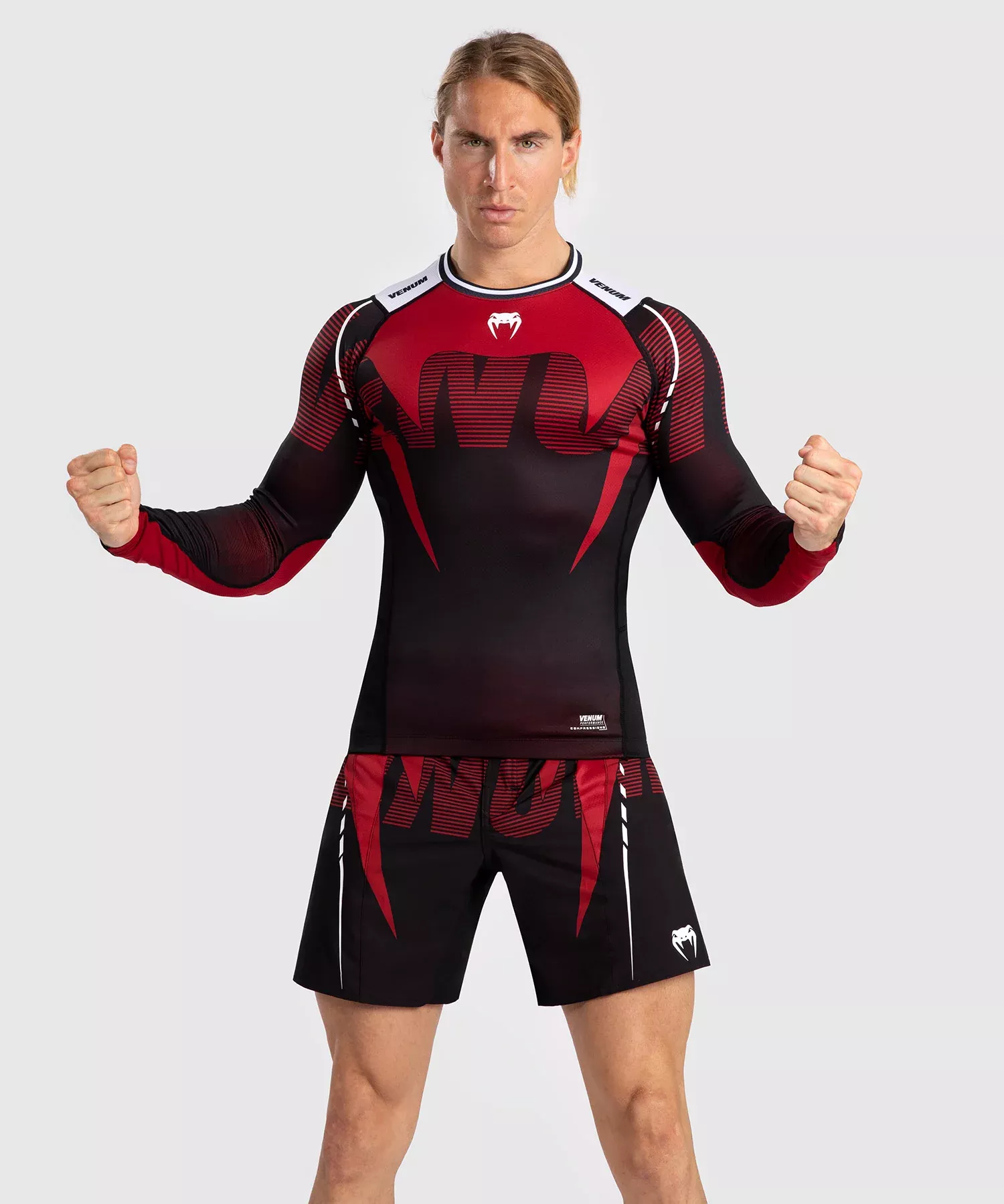 Рашгард Venum Adrenaline Men's Long Sleeve Rashguard Red-2XL