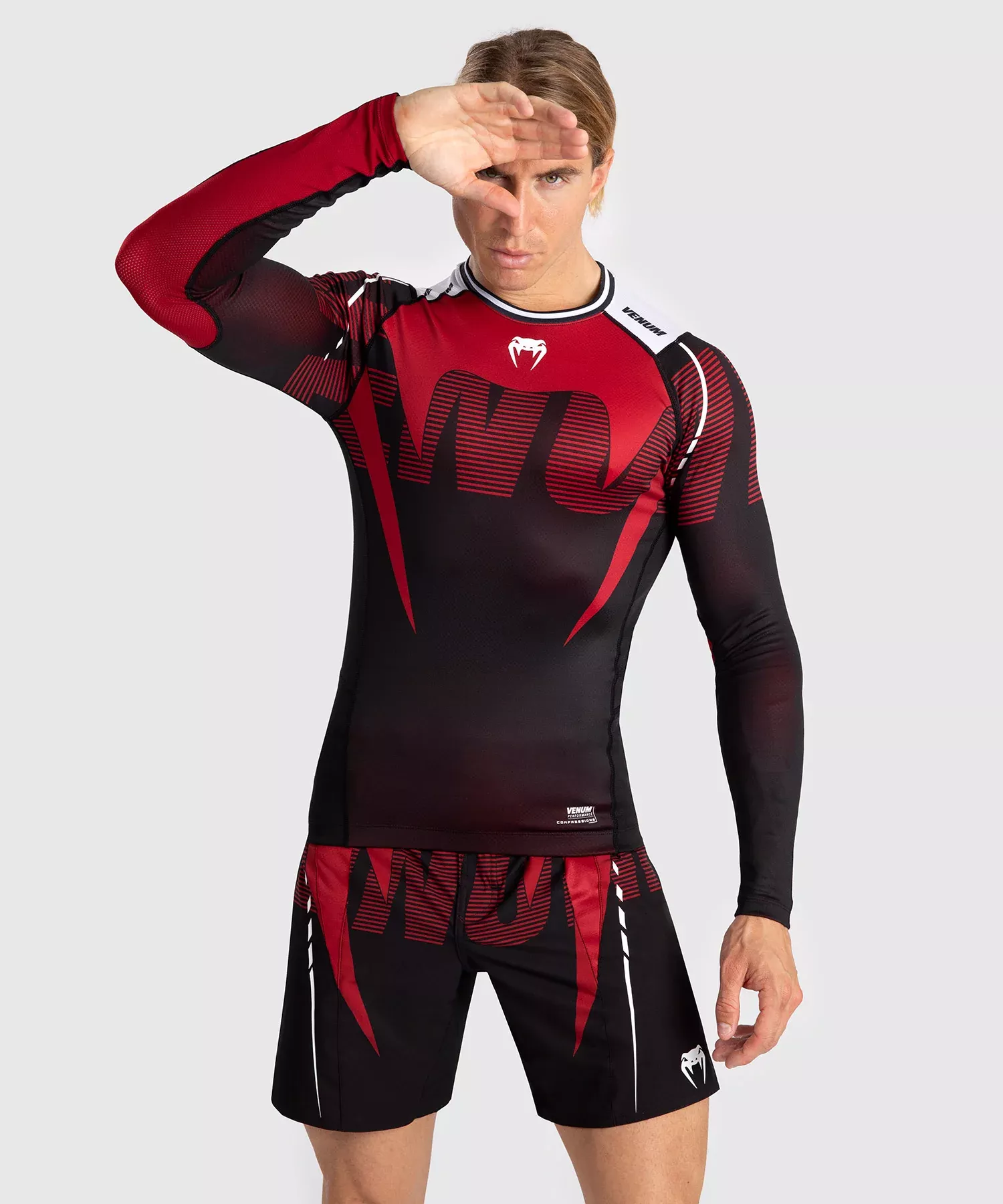 Рашгард Venum Adrenaline Men's Long Sleeve Rashguard Red-2XL
