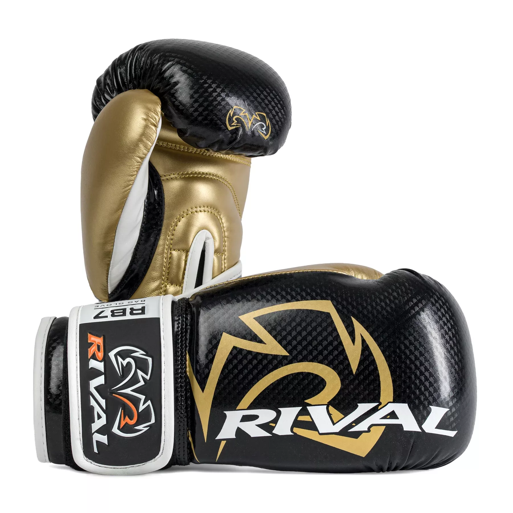 Боксерские перчатки RIVAL RB7 Fitness Plus Bag Gloves Black/Gold-10 унций (S)