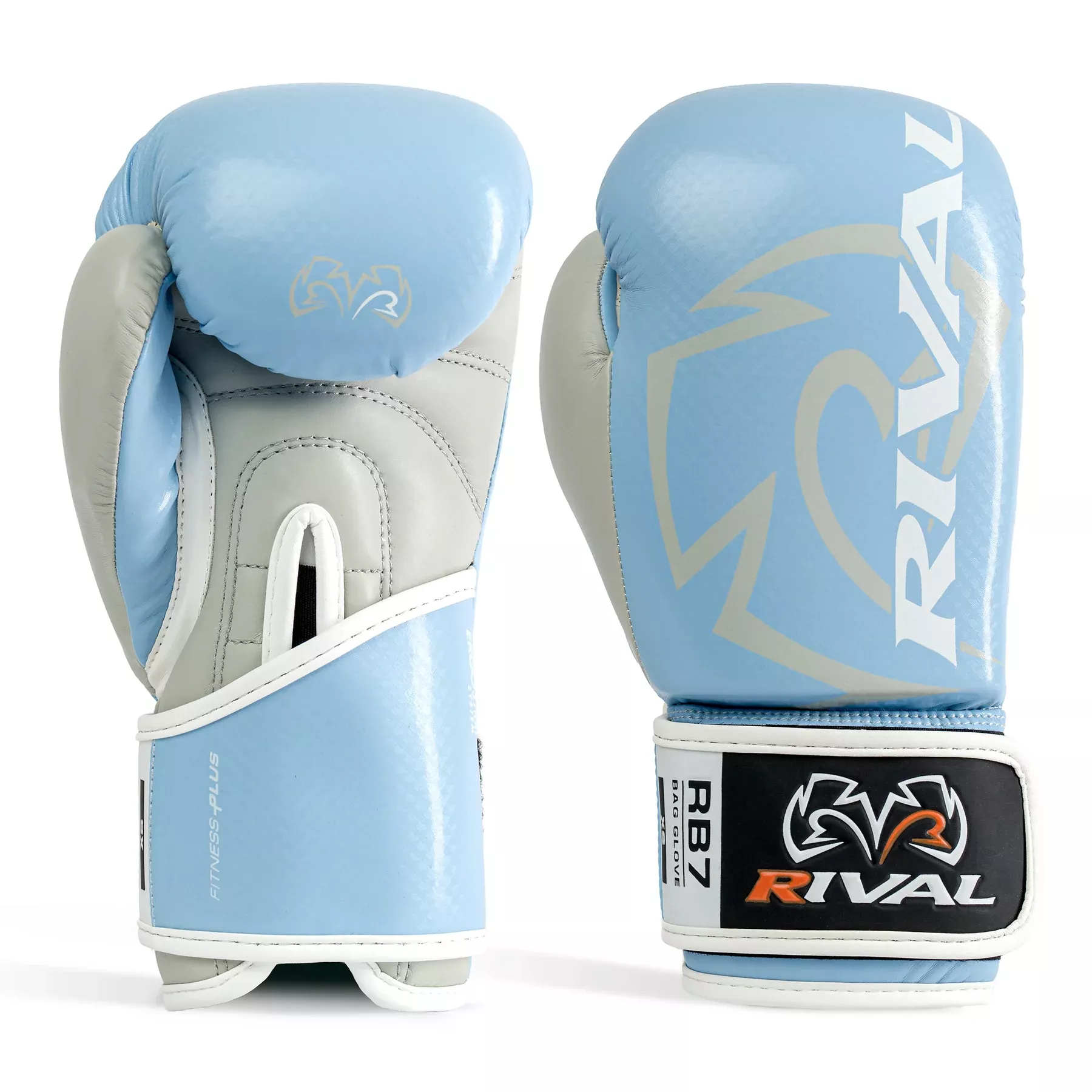 Боксерские перчатки RIVAL RB7 Fitness Plus Bag Gloves Baby Blue/Grey-10 унций (S)
