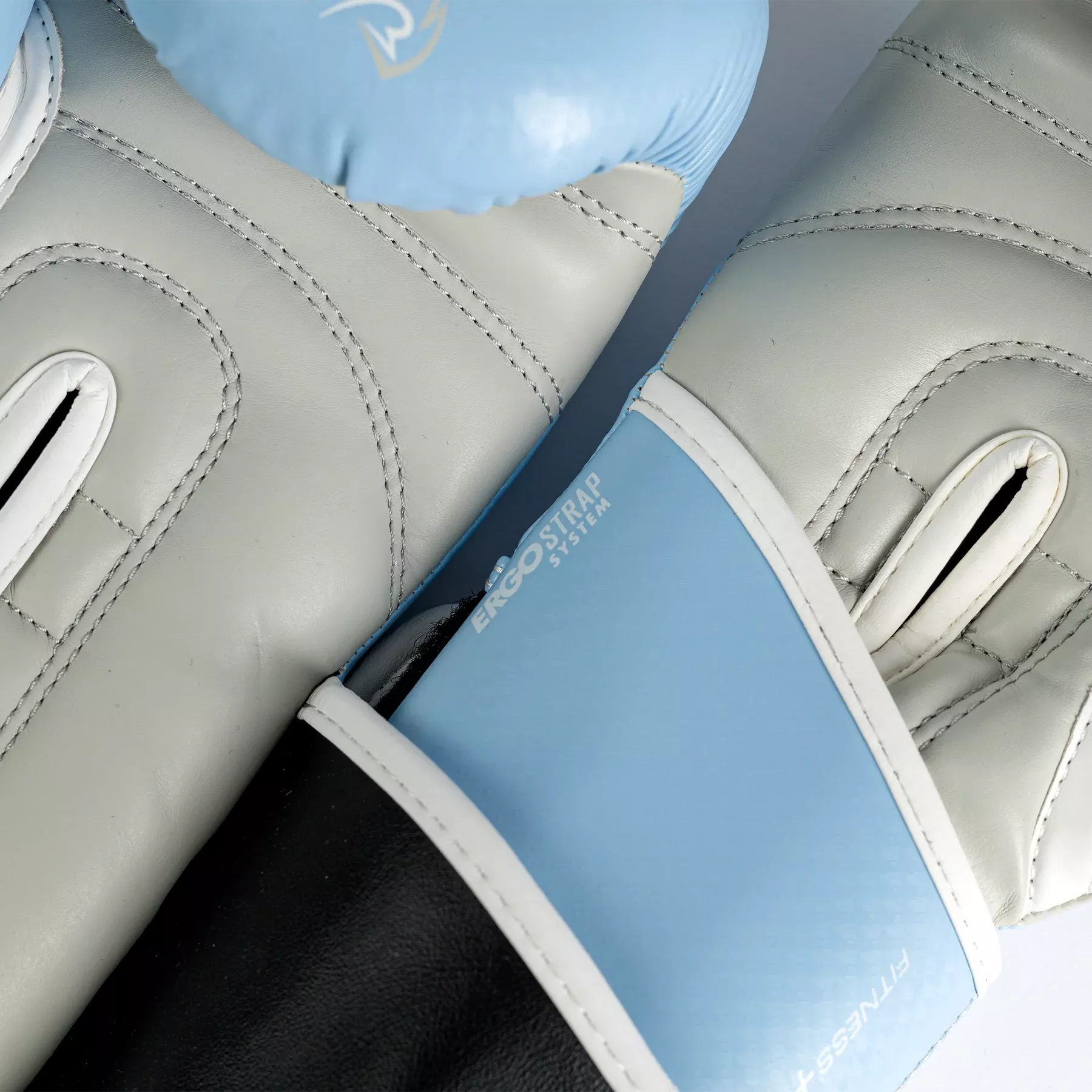 Боксерские перчатки RIVAL RB7 Fitness Plus Bag Gloves Baby Blue/Grey-10 унций (S)