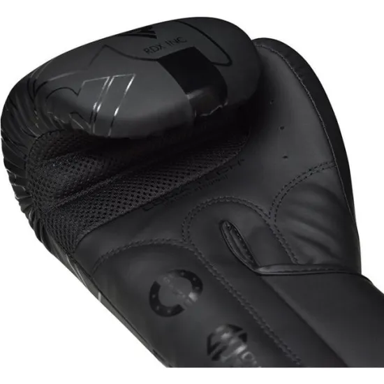 Боксерські рукавиці RDX F6 Kara Matte Black 8 унцій (капа в комплекті)