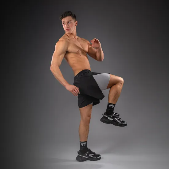 Шорти Venum Lazer Hybrid Training Shorts Black/Grey-S