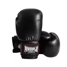 Боксерские перчатки PowerPlay 3004 черные 14 унций