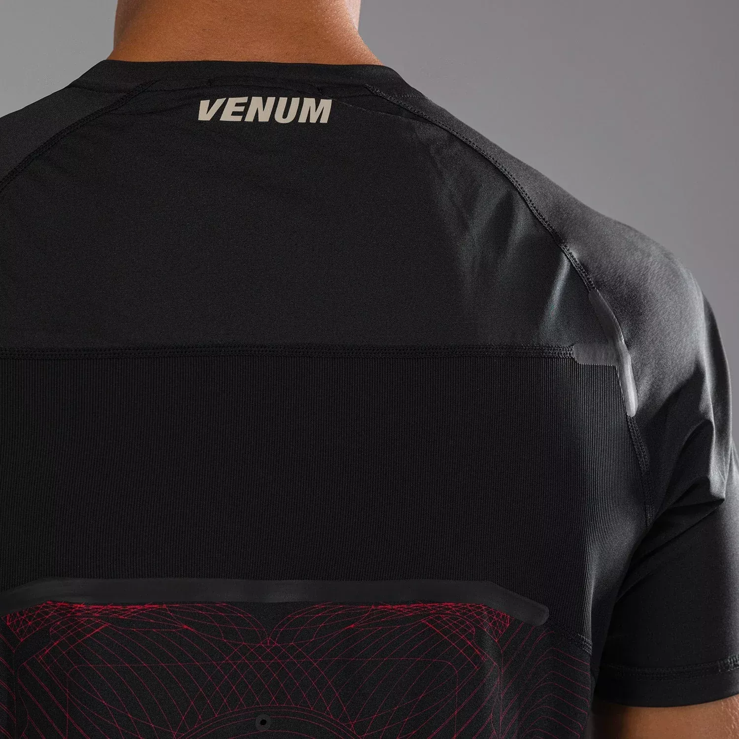 Футболка Venum G-Fit Air Men's Dry-Tech T-Shirt Deep Black/Fire Red-S