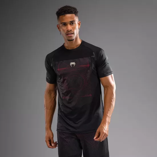 Футболка Venum G-Fit Air Men's Dry-Tech T-Shirt Deep Black/Fire Red-S