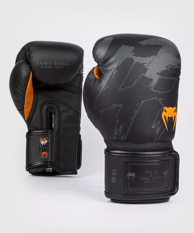 Боксерские перчатки Venum S47 Boxing Gloves Black/Orange-10
