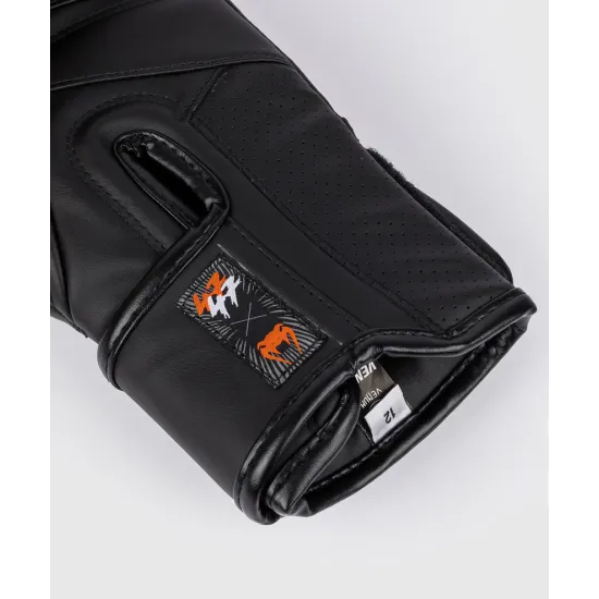 Боксерские перчатки Venum S47 Boxing Gloves Black/Orange-10