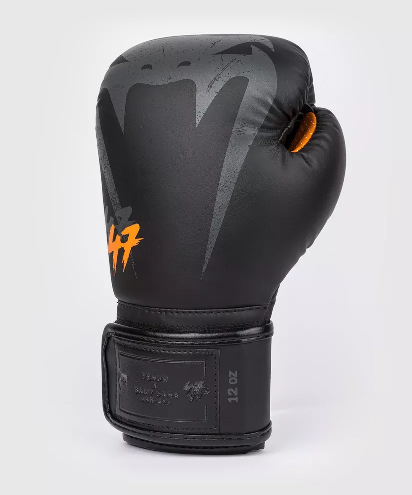 Боксерские перчатки Venum S47 Boxing Gloves Black/Orange-10