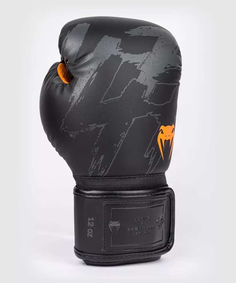 Боксерские перчатки Venum S47 Boxing Gloves Black/Orange-10