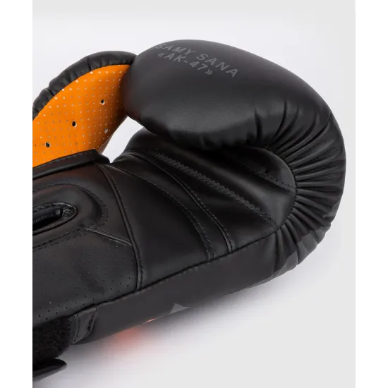 Боксерские перчатки Venum S47 Boxing Gloves Black/Orange-10