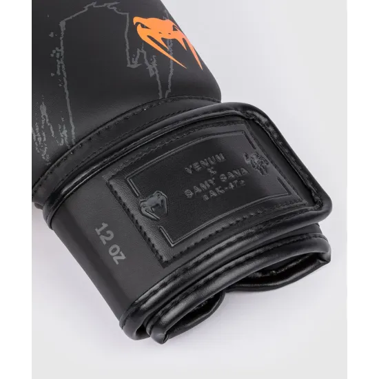 Боксерские перчатки Venum S47 Boxing Gloves Black/Orange-10